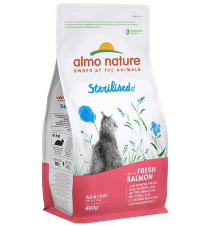 Almo Nature Holistic Sterilised gusto Salmone per Gatti Adulti
