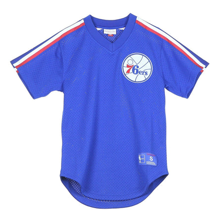 MITCHELL &amp; NESS Casacca Uomo Nba Winning Team Mesh V-neck Phi76e Original Team Colors da uomo