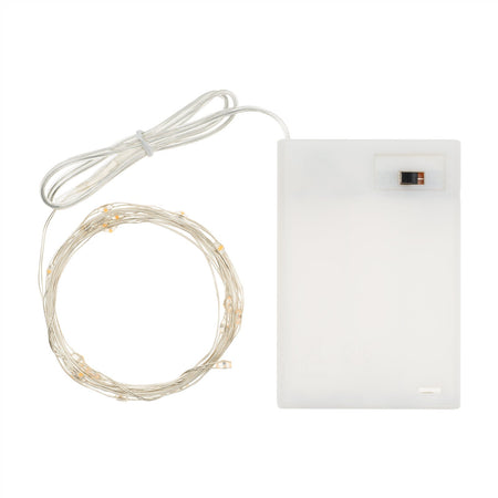 Luci di natale catena con Micro Led e filo in metallo a batteria per interno