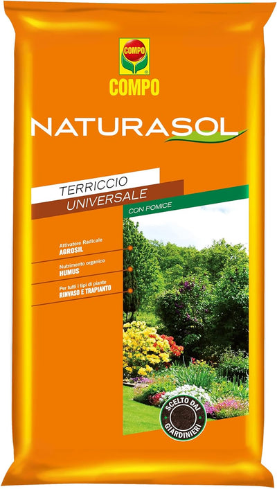 COMPO Naturasol Universale 20 Lt Terriccio Universale Per Piante Verdi e da Fiore