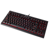 La tastiera CORSAIR K63 e' priva di tastierino numerico e presenta switch meccanici CHERRY MX Red per il massimo delle prestazioni. La retroilluminazione brillante a LED rossi per ciascun tasto conse