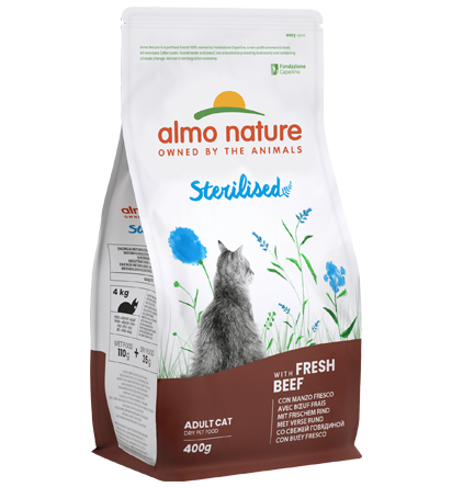 Almo Nature Holistic Sterilised gusto Manzo per Gatti Adulti