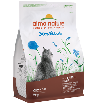 Almo Nature Holistic Sterilised gusto Manzo per Gatti Adulti
