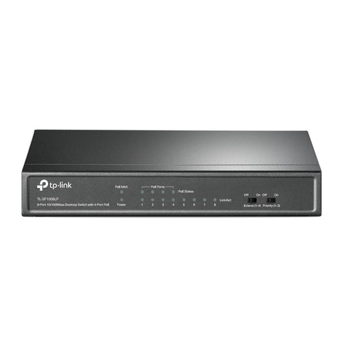 Switch desktop 8 porte 10/100Mbps di cui 4 PoE TL-SF1008LP