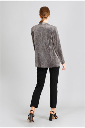 GIACCA COLLO SCIALLATO TESSUTO LUREX