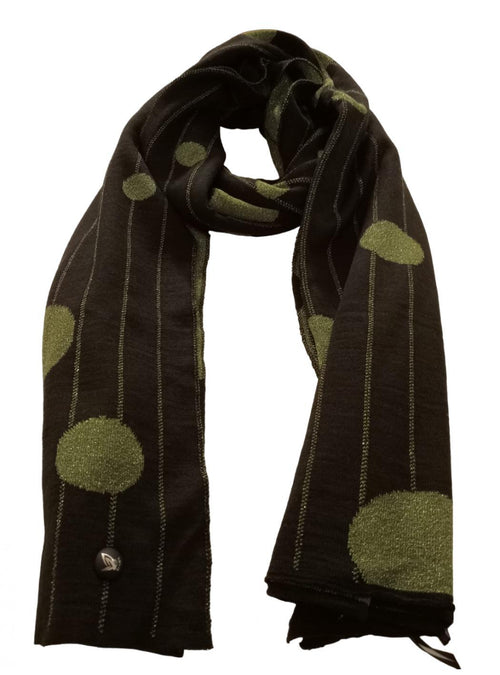 ALESSANDRA CRUCIANI Stola Donna ac0575-wr_nero-oliva da donna
