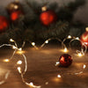Luci di natale catena con Micro Led e filo in metallo a batteria per interno