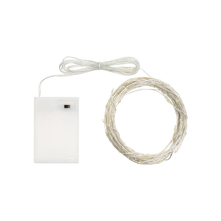 Luci di natale catena con Micro Led e filo in metallo a batteria per interno