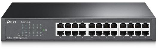Switch desktop 24 porte 10/100Mbps in acciaio TL-SF1024D