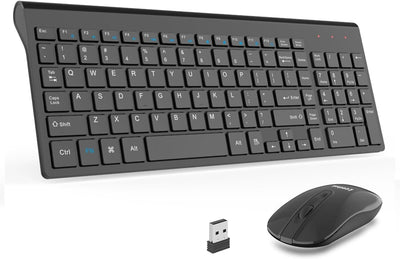 Combo tastiera e mouse wireless, set mouse USB wireless e tastiera per computer
