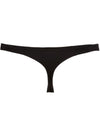Tanga Aperto con Effetto Special Nero Elasticizzato