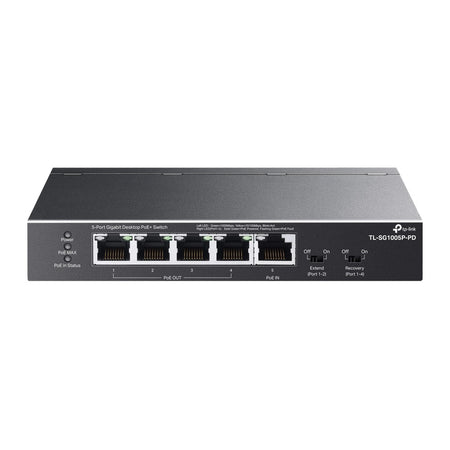 TP-Link 5-Porte Gigabit Desktop PoE+ Switch con 1-Port PoE++ In e 4-Port PoE+Out