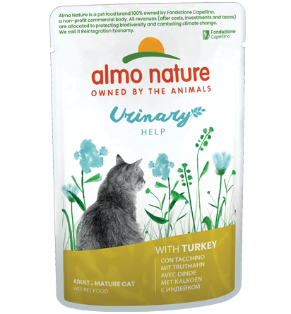 Almo Nature Bustina Urinary Help gusto Tacchino per Gatti Adulti 70gr