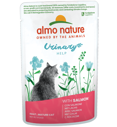 Almo Nature Bustina Urinary Help gusto Salmone per Gatti Adulti 70gr