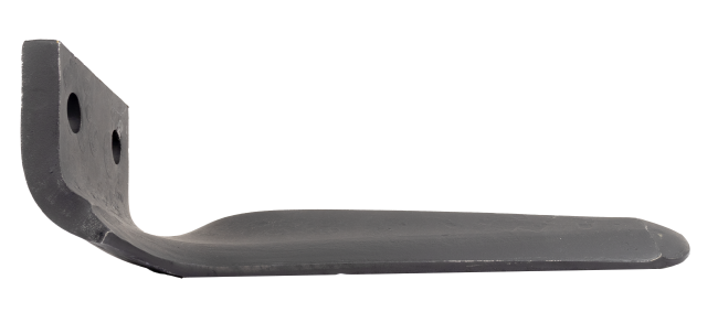 Dente sinistro erpice 100x300mm con foro 17mm  adattabile a Maschio