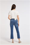 PANTALONE CROPPED FLARE CON STRAS