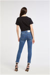 PANTALONE SKINNY CON STRAS AL FONDO