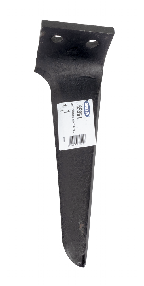 Dente per erpice lunghezza 300mm interasse 50mm