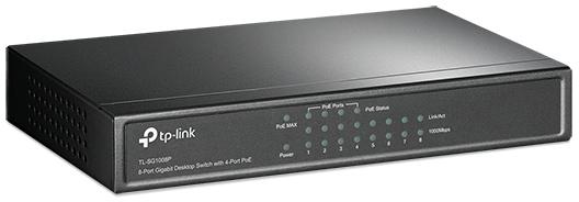 Desktop switch 8 porte gigabit 4 porte PoE 55W TL-SG1008P