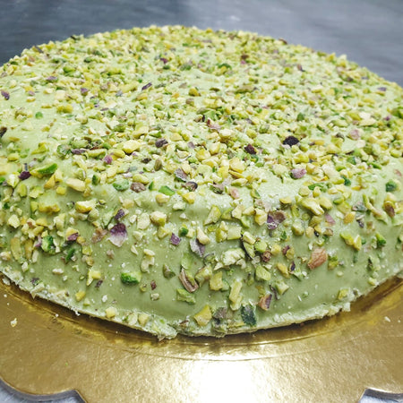 Torta dessert artigianale al Pistacchio di Bronte e crema pasticcera