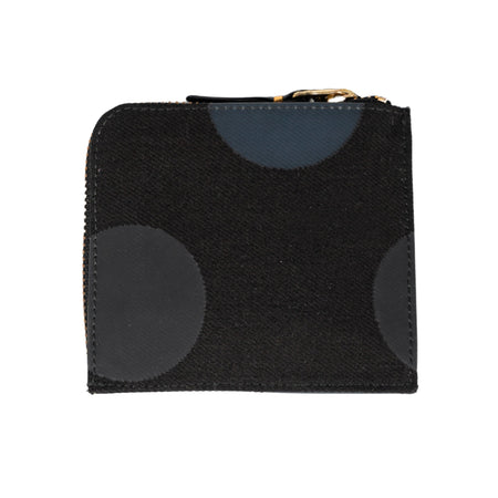 COMME DES GARCONS WALLET Rubber Dot Wallet in Black/Grey da donna