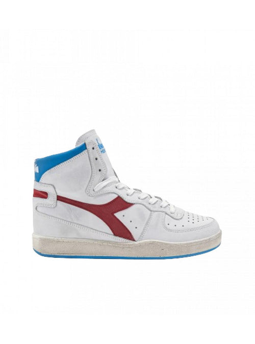 Diadora Adulto unisex diadora HERITAGE_MI_BASKET_USED_BIANCO/AZZURRO/ROSSO da donna