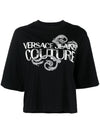 VERSACE JEANS COUTURE T-SHIRT Donna Versace Jeans Couture 76hahg01-cj00g-899 Nero da donna