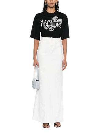 VERSACE JEANS COUTURE T-SHIRT Donna Versace Jeans Couture 76hahg01-cj00g-899 Nero da donna