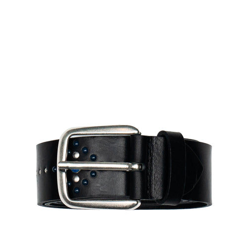 UNIFORM Cintura Borchie Leather Belt Black da uomo
