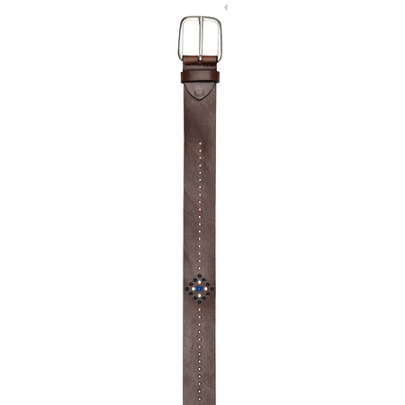 UNIFORM Cintura Borchie Leather Belt Cognac da uomo