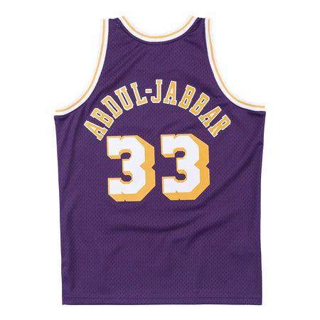MITCHELL AND NESS Mitchell and Ness Swingman Jersey Los Angeles Lakers Away 1983-84 Kareem Abdul-Jabbar da uomo