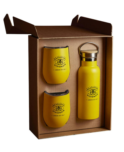 Gin Visionair Box Regalo Con 2 Bicchieri Termici - Visionairgin