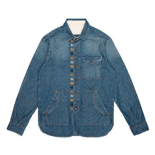 NINE IN THE MORNING Camicia Bob Shirt Man Ricamo da uomo