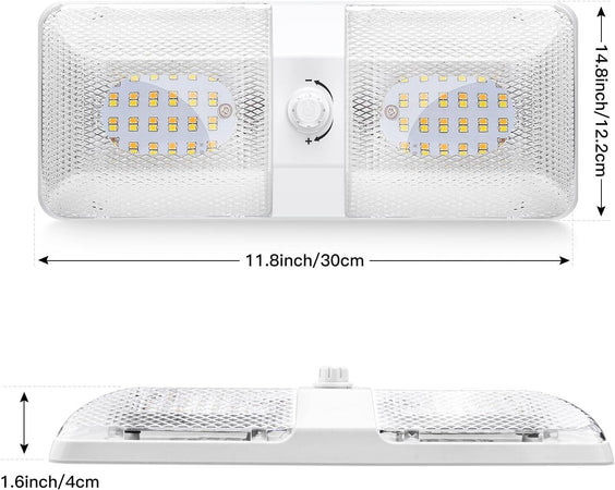Lampada LED, 96 LED Plafoniera, 750LM Illuminazione Luci Interni,Luce Regolabile