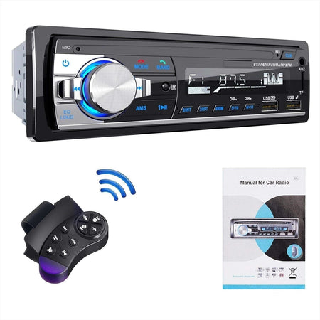 Radio per auto Bluetooth con vivavoce, Radio stereo 4 x 65W 1 ricevitore radio