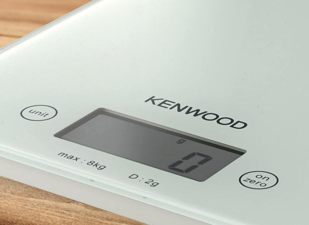 Kenwood Bilancia Elettronica da Cucina con Piano in Vetro, Display Elettronico