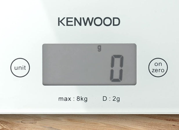 Kenwood Bilancia Elettronica da Cucina con Piano in Vetro, Display Elettronico