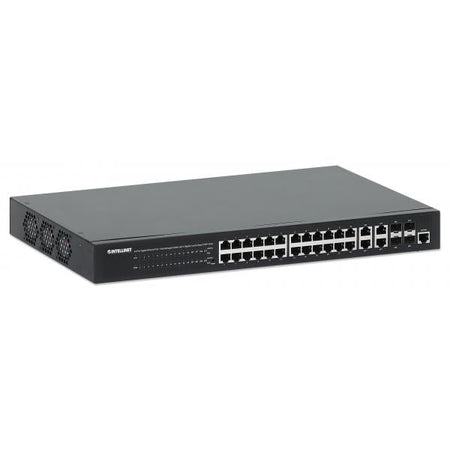 Switch 24p. Gigabit Ethernet PoE+ con 4p. Gigabit Combo Base-T/SFP