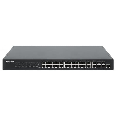 Switch 24p. Gigabit Ethernet PoE+ con 4p. Gigabit Combo Base-T/SFP