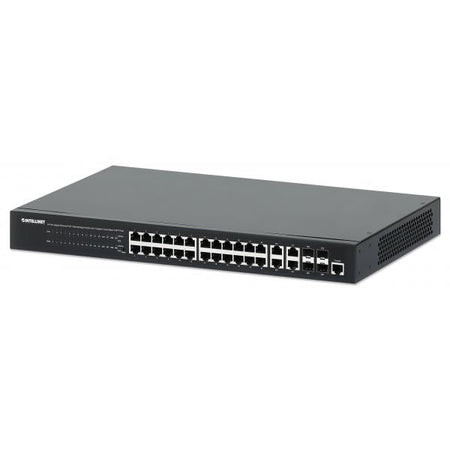 Switch 24p. Gigabit Ethernet PoE+ con 4p. Gigabit Combo Base-T/SFP