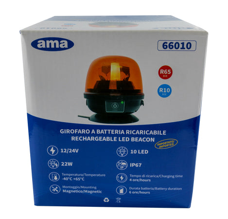 Lampeggiante LED a batteria 12-24V 28W