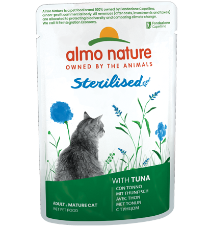 Almo Nature Bustina Sterilised gusto Manzo per Gatti Adulti 70gr