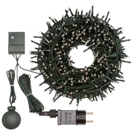 Luci di natale catena musicale 600 led con cassa Bluetooth per esterno ed interno 30,5 m