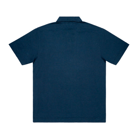 WOOL &amp; CO Polo Cotone Mako Blu MM da uomo