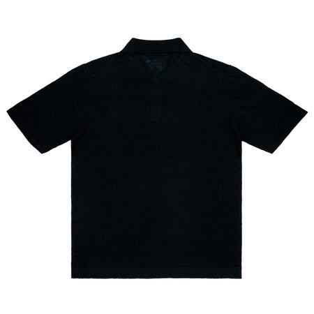 WOOL &amp; CO Polo Lino Black MM da uomo