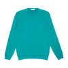 WOOL & CO Maglia Paricollo Filo Cotone Smeraldo ML da uomo
