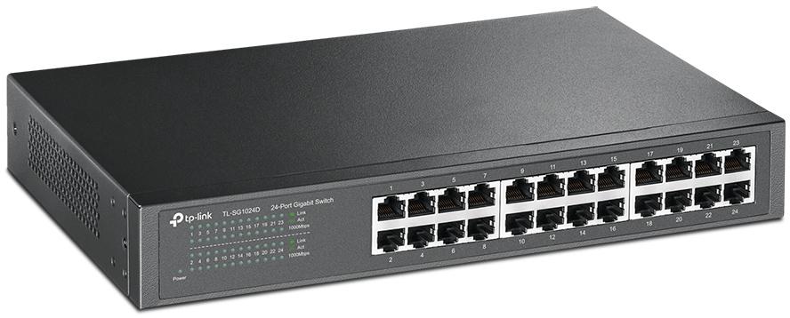 Switch 24 porte Gigabit in acciaio TP-Link TL-SG1024D