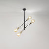 Lampadario In Metailo Ndustrial Vector Nero 4 Luci E27