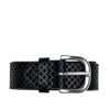 UNIFORM Cintura British Leather Belt Black da uomo