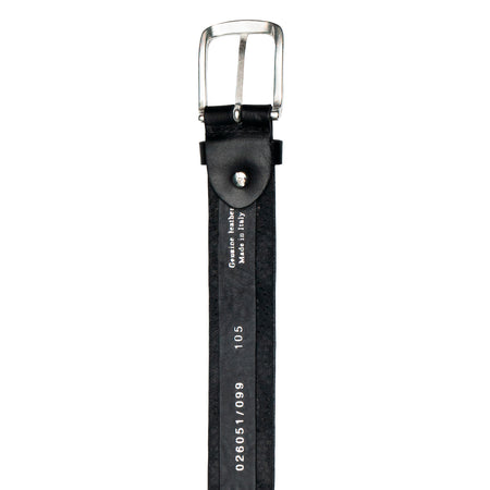 UNIFORM Cintura Borchie Ginza Leather Belt Black da uomo